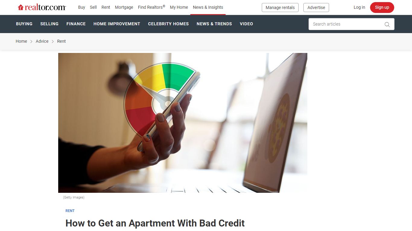 How to Get an Apartment With Bad Credit - realtor.com